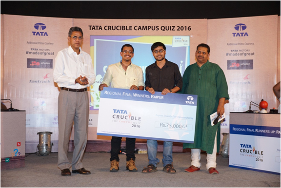 Tata Crucible Campus Quiz 2016 raipur