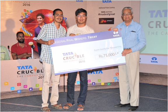 Tata Crucible Campus Quiz 2016 trichy