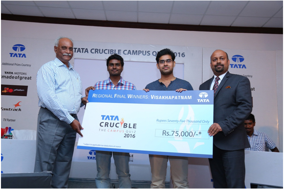 Tata Crucible Campus Quiz 2016 vizag