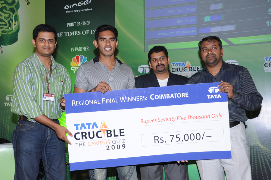 Tata Crucible Campus Quiz 2009 kovai