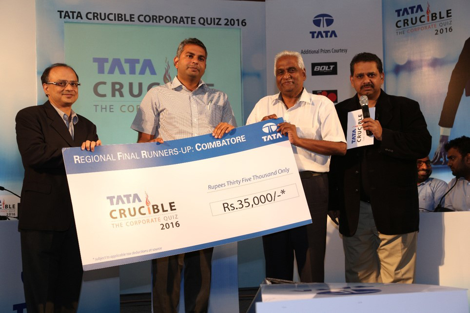 Tata Crucible Campus Quiz winners coimbatore