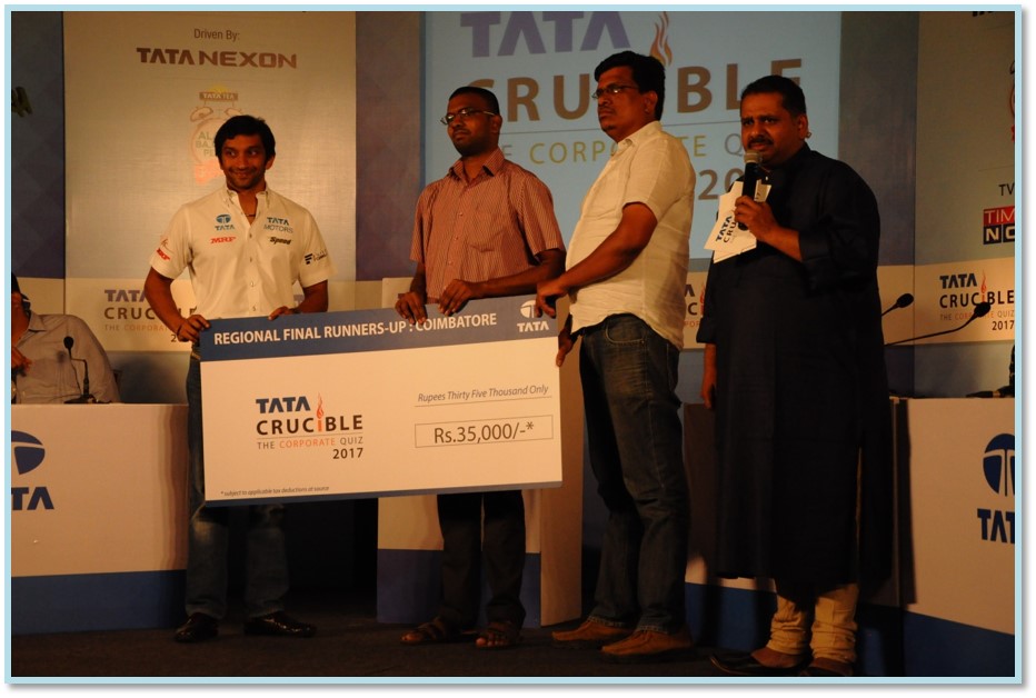 Tata Crucible Campus Quiz 2017 coimbatorecor