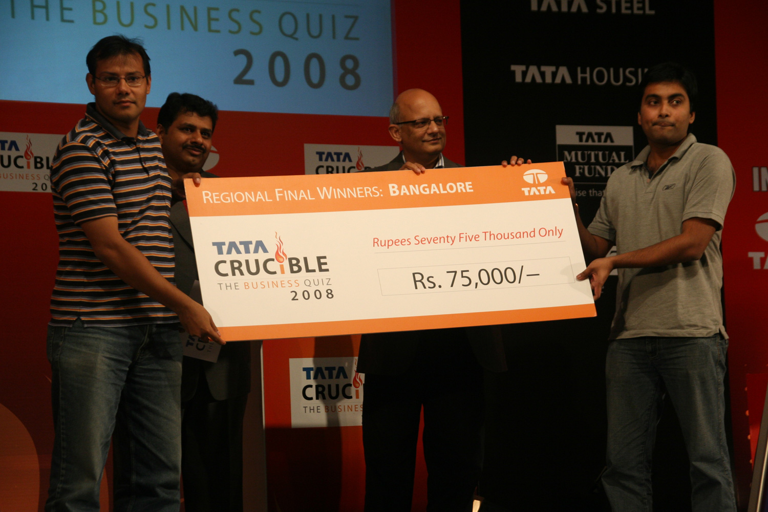 Tata Crucible Campus Quiz 2008 bangalore