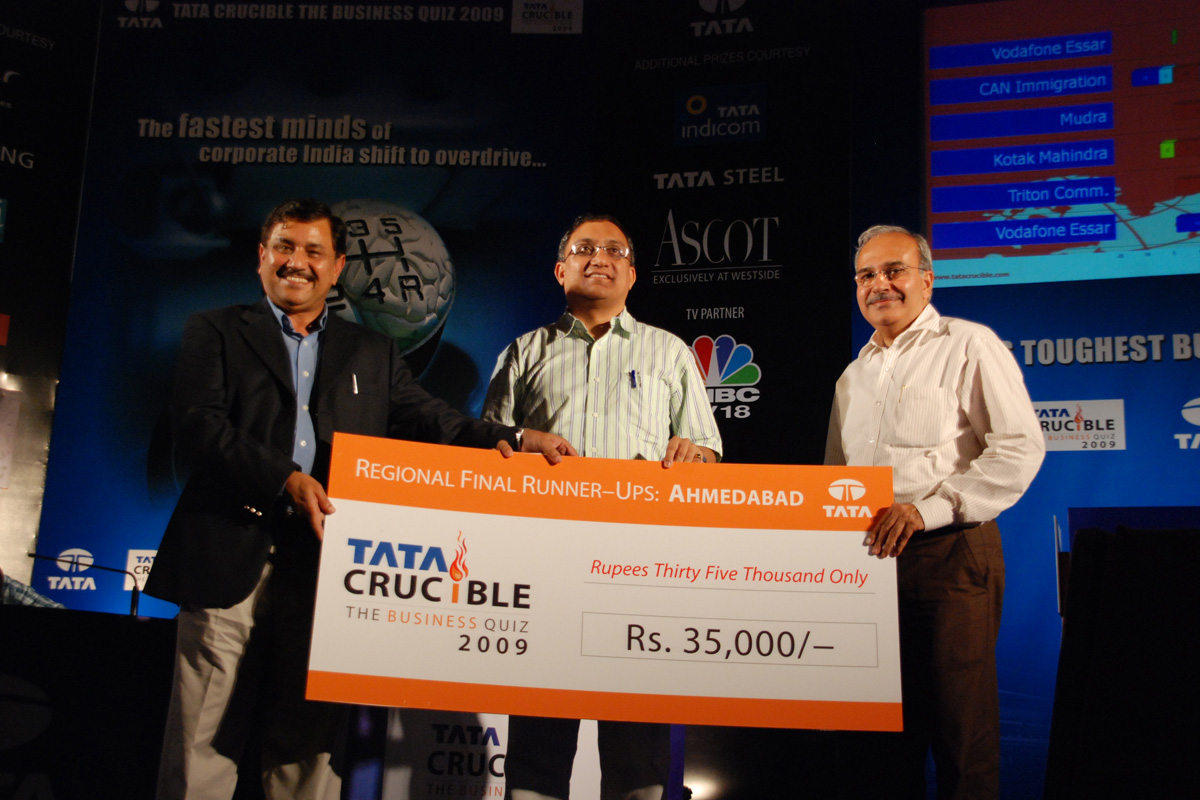 Tata Crucible Campus Quiz 2009 ahmedabad