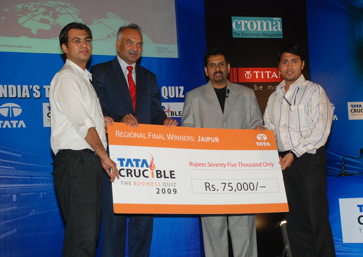 Tata Crucible Campus Quiz 2009 jaipur
