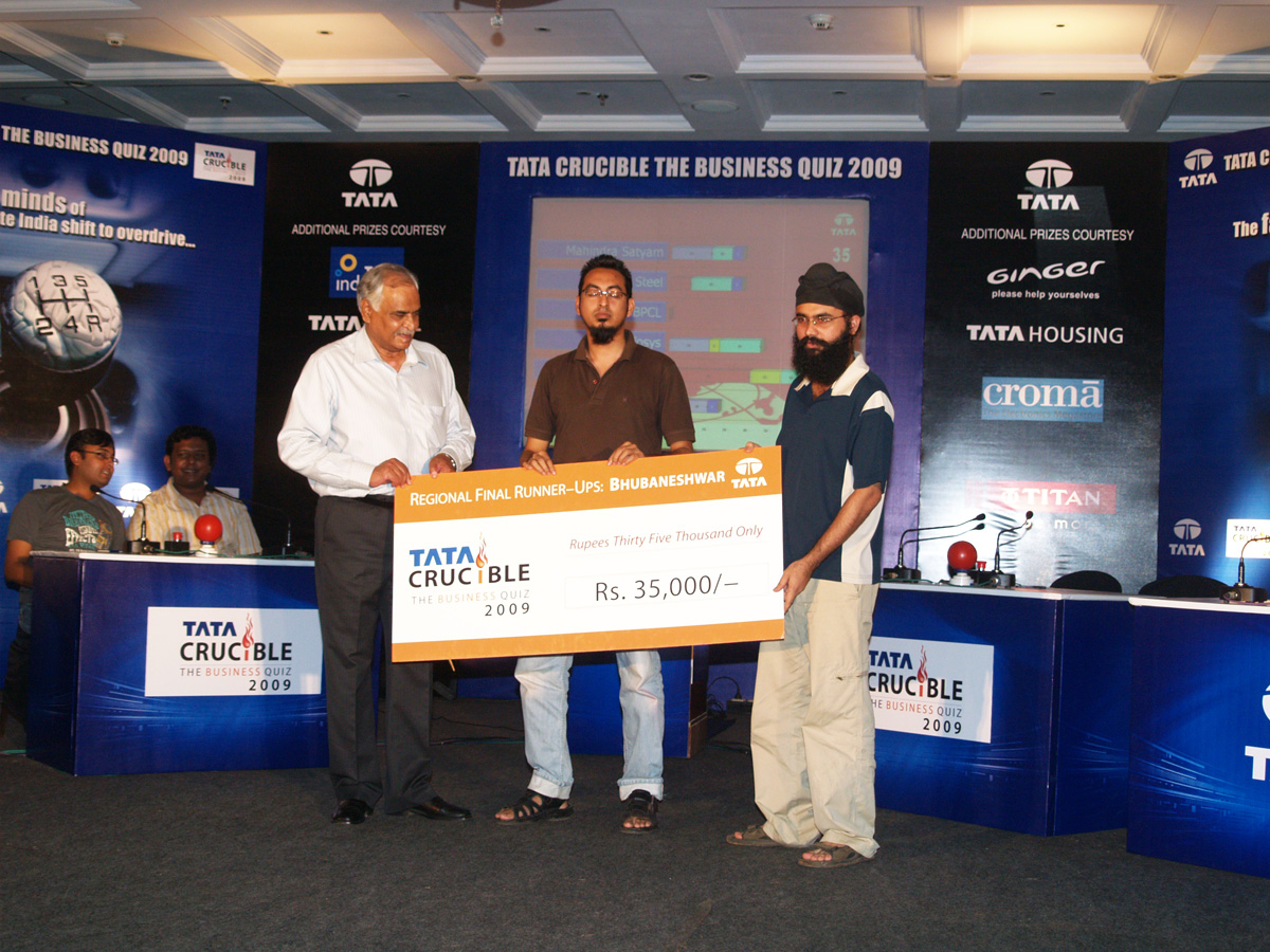 Tata Crucible Campus Quiz 2009 bhubaneswar