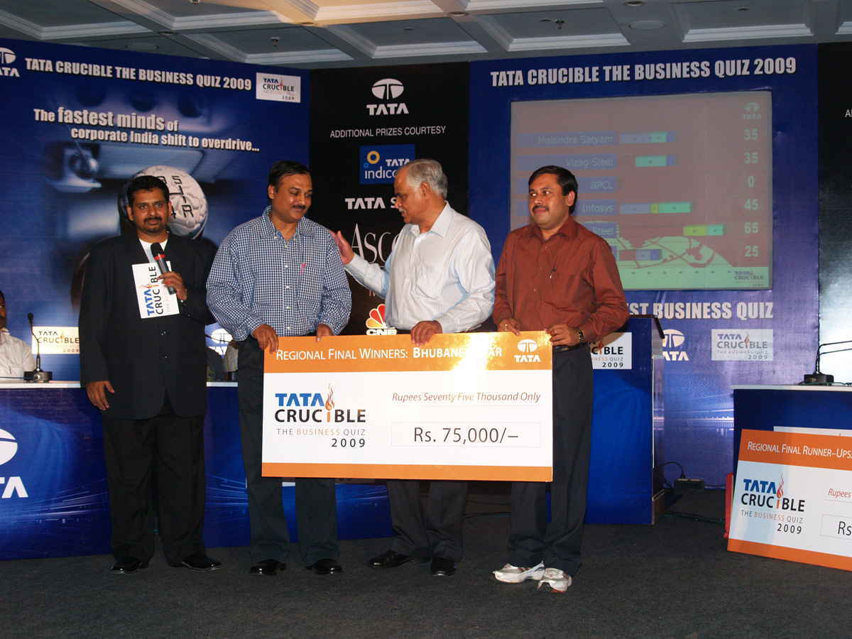 Tata Crucible Campus Quiz 2009 bhubaneswar