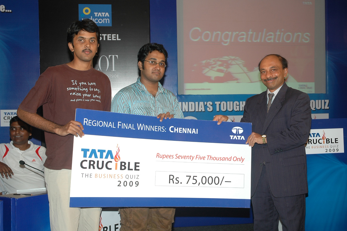 Tata Crucible Campus Quiz 2009 chennai
