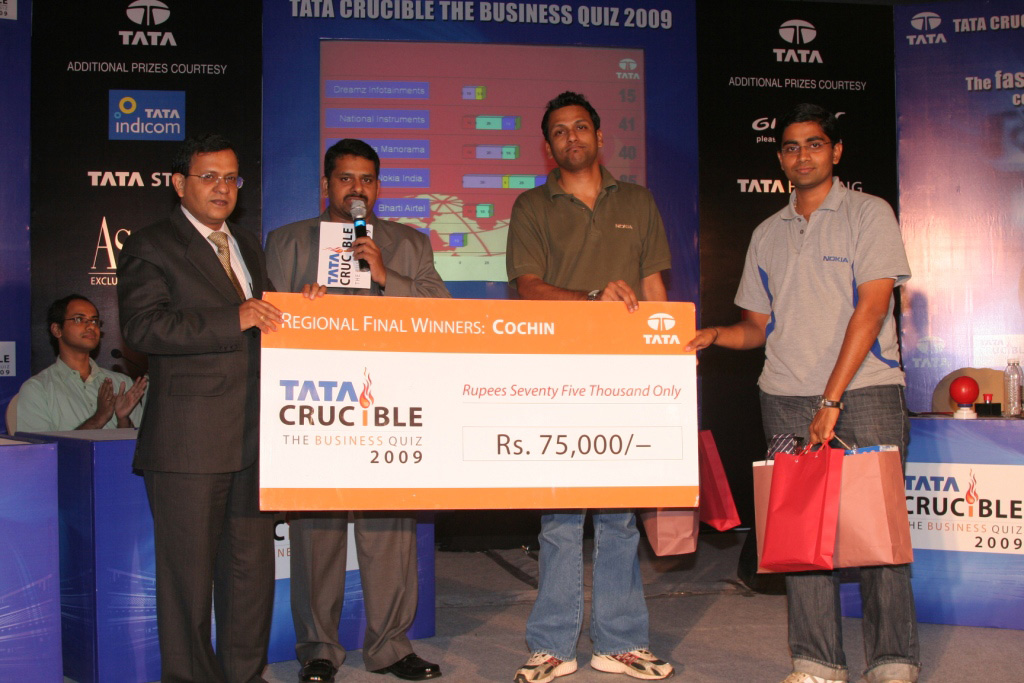 Tata Crucible Campus Quiz 2009 cochin