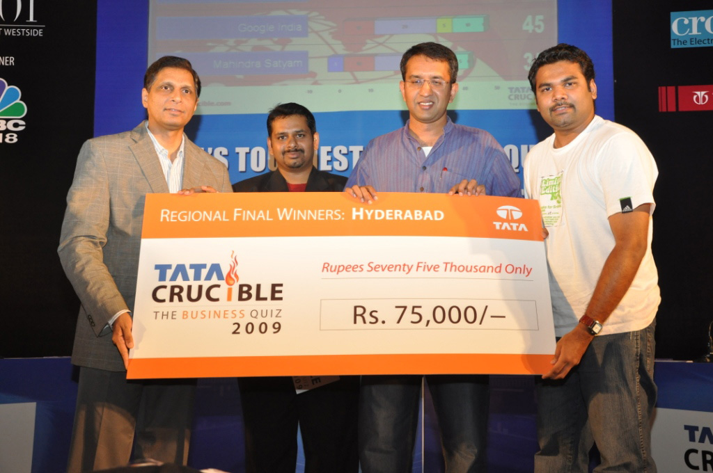 Tata Crucible Campus Quiz 2009 hyderabad
