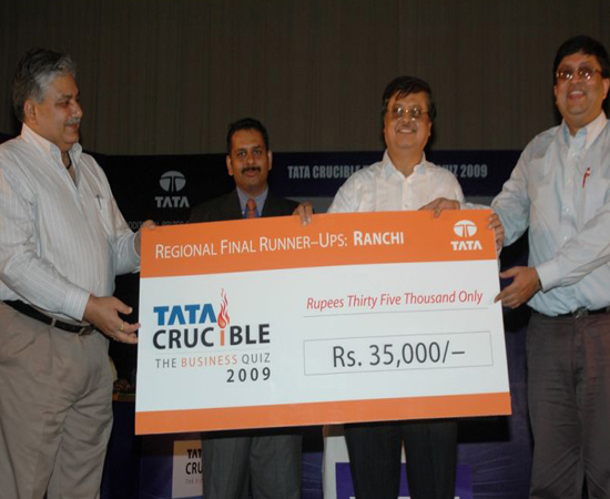 Tata Crucible Campus Quiz 2009 ranchi