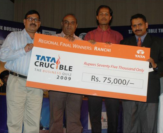 Tata Crucible Campus Quiz 2009 ranchi