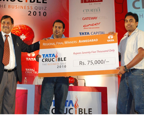Tata Crucible Campus Quiz 2010 ahmedabad