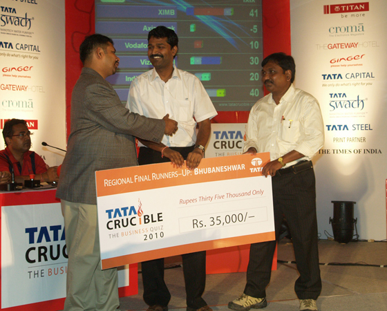 Tata Crucible Campus Quiz 2010 bhubaneswar
