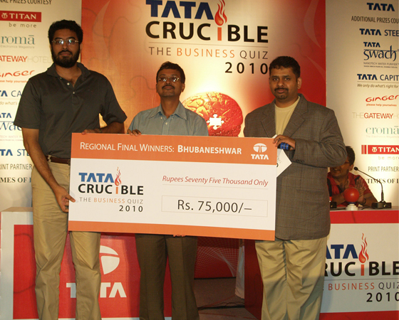 Tata Crucible Campus Quiz 2010 bhubaneswar
