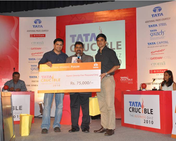 Tata Crucible Campus Quiz 2010 goa