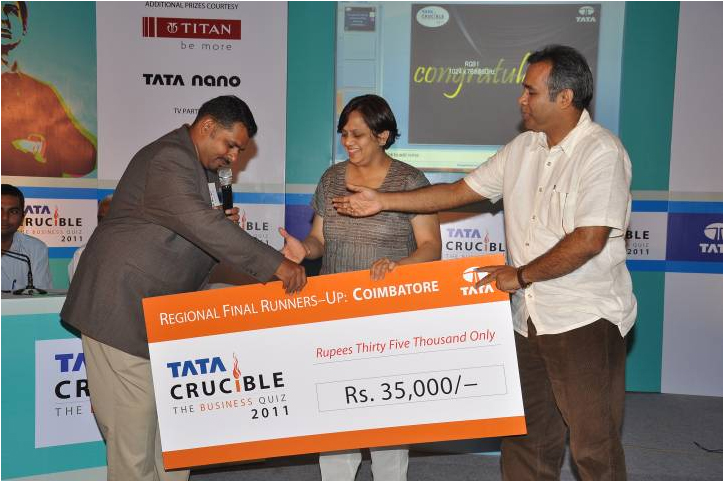 Tata Crucible Campus Quiz 2011 coimbatore