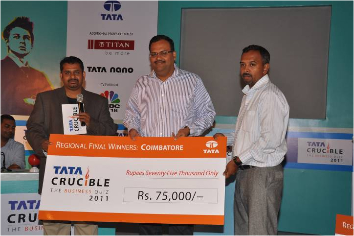 Tata Crucible Campus Quiz 2011 coimbatore