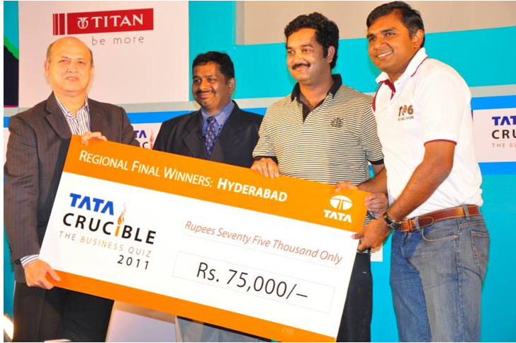 Tata Crucible Campus Quiz 2011 hyderabad