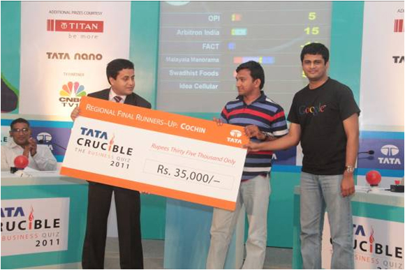 Tata Crucible Campus Quiz 2011 kochi