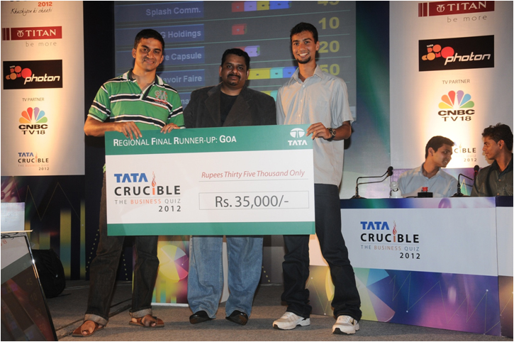 Tata Crucible Campus Quiz 2012 goa