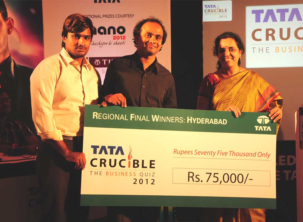 Tata Crucible Campus Quiz 2012 hyderabad
