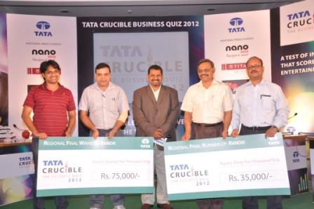 Tata Crucible Campus Quiz 2012 ranchi