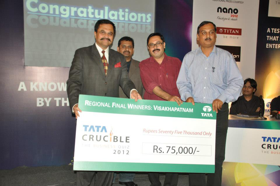 Tata Crucible Campus Quiz 2012 vishakhapatnam