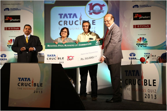 Tata Crucible Campus Quiz 2013 coimbatore