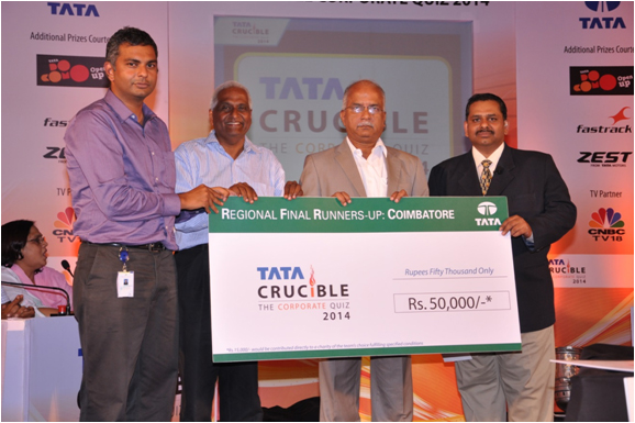 Tata Crucible Campus Quiz 2014 coimbatore