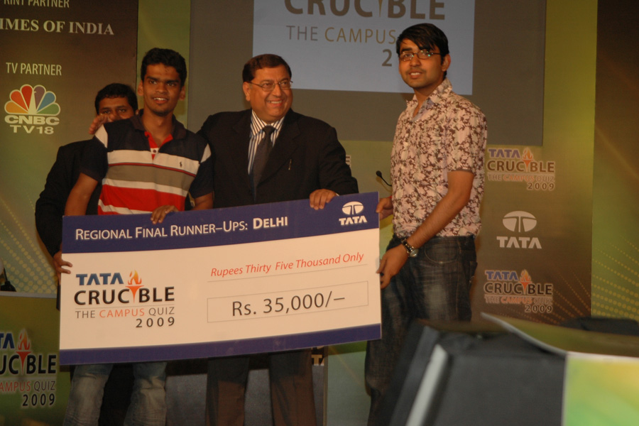 Tata Crucible Campus Quiz 2009 delhi