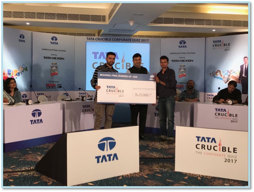 Tata Crucible Campus Quiz 2017 goacor