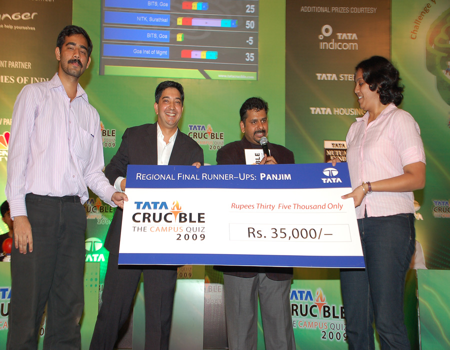 Tata Crucible Campus Quiz 2009 goa