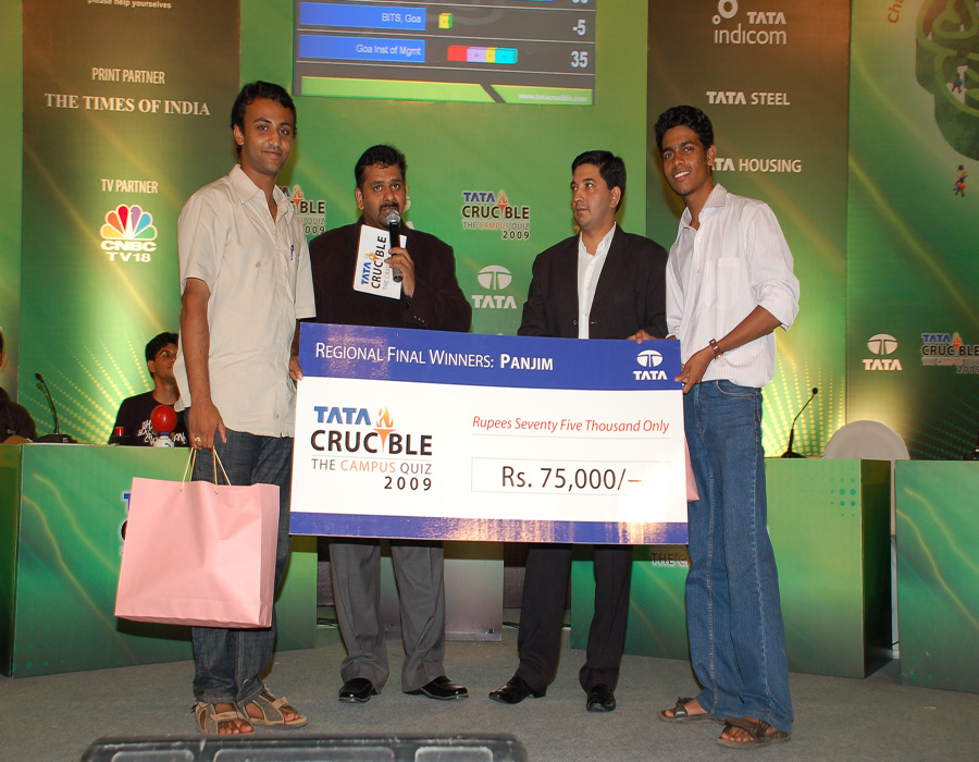 Tata Crucible Campus Quiz 2009 goa