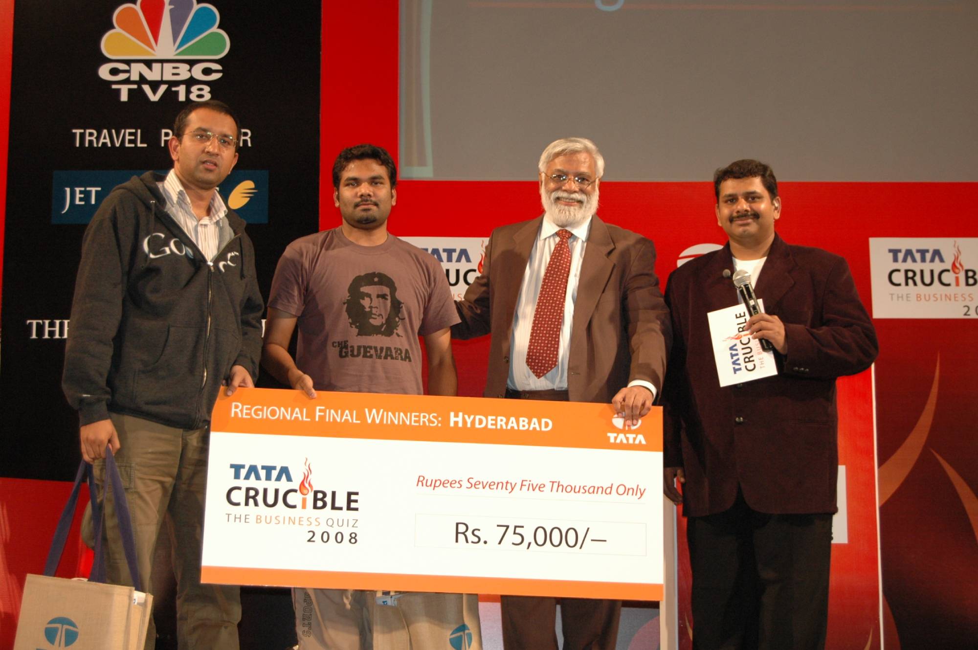 Tata Crucible Campus Quiz 2008 hyderabad