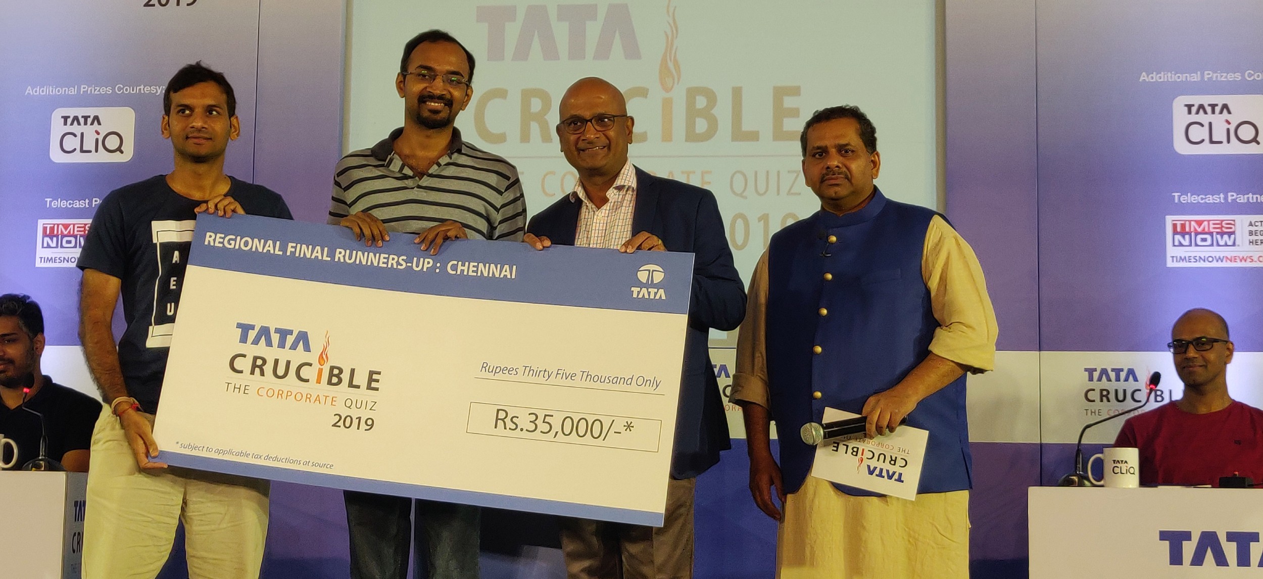 Tata Crucible Campus Quiz 2019 chennaicor