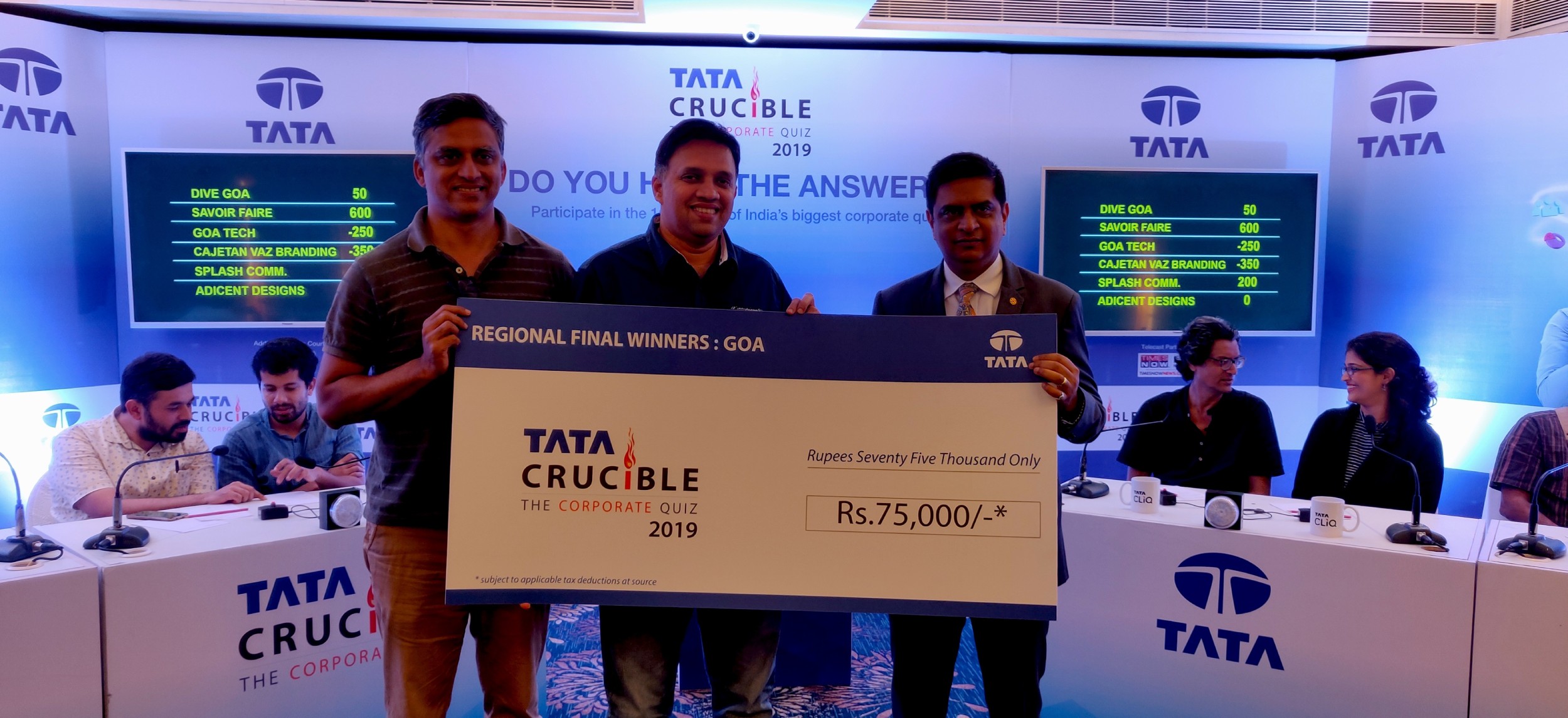 Tata Crucible Campus Quiz 2019 goacor