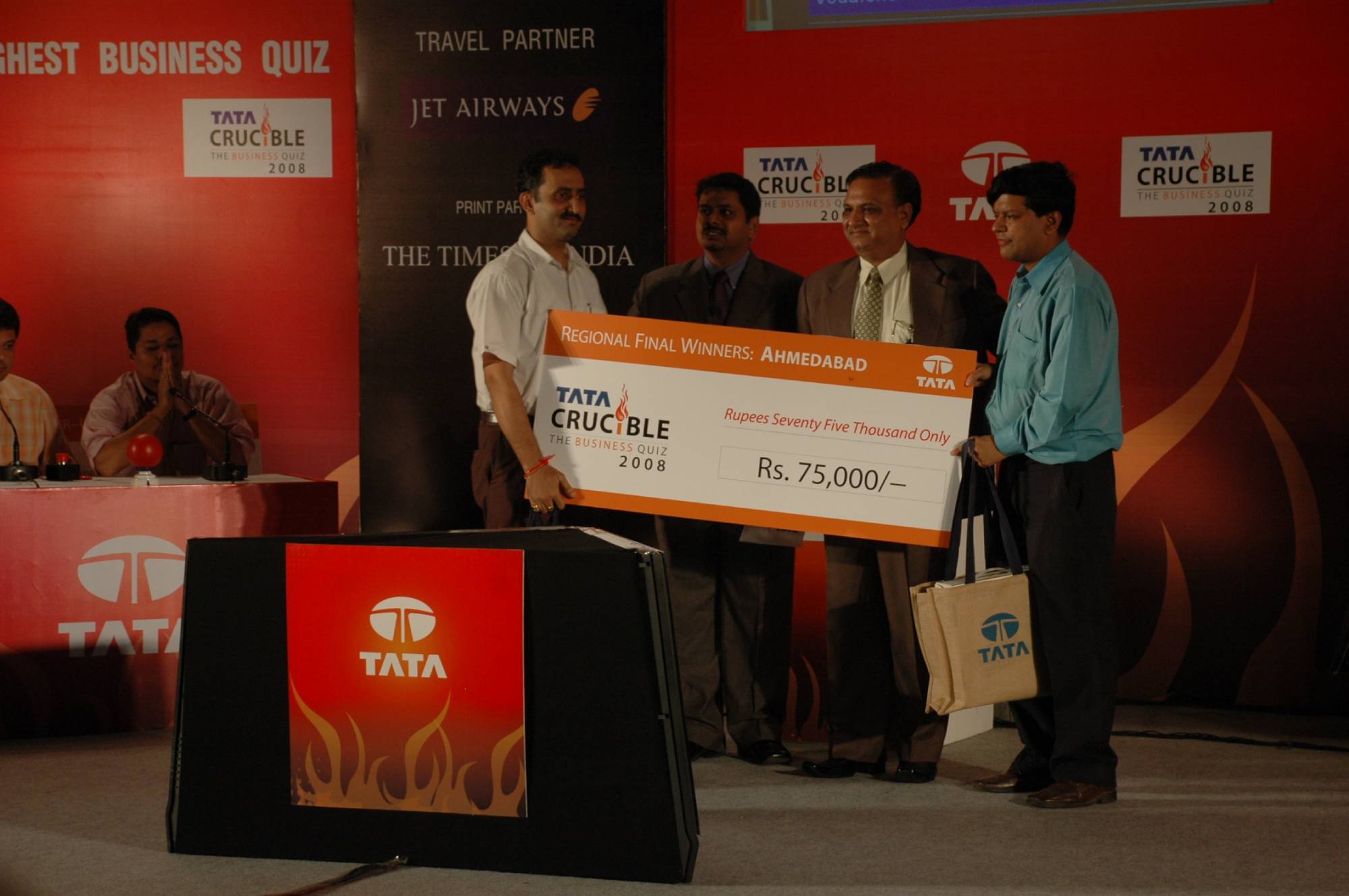 Tata Crucible Campus Quiz 2008 ahmedabad