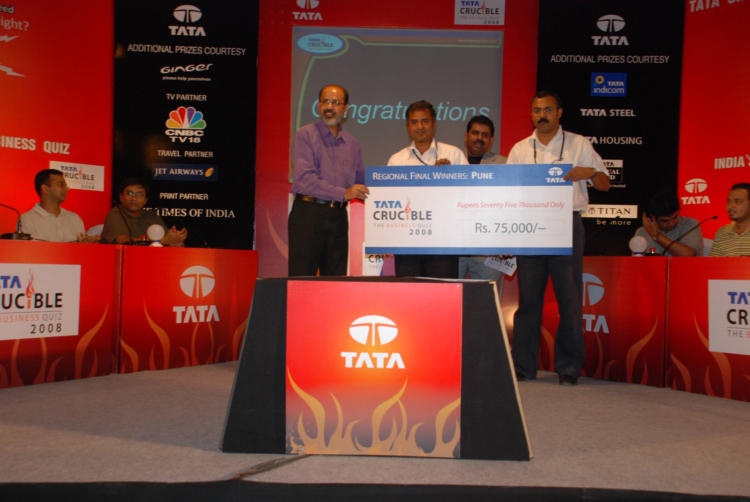 Tata Crucible Campus Quiz 2008 pune