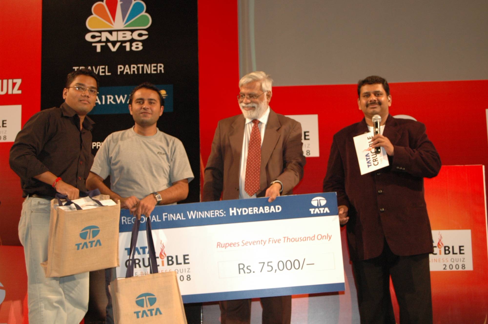 Tata Crucible Campus Quiz 2008 hyderabad