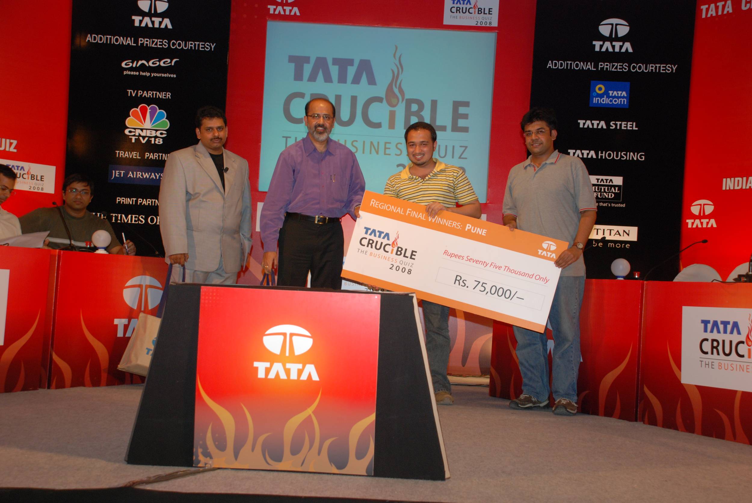 Tata Crucible Campus Quiz 2008 pune