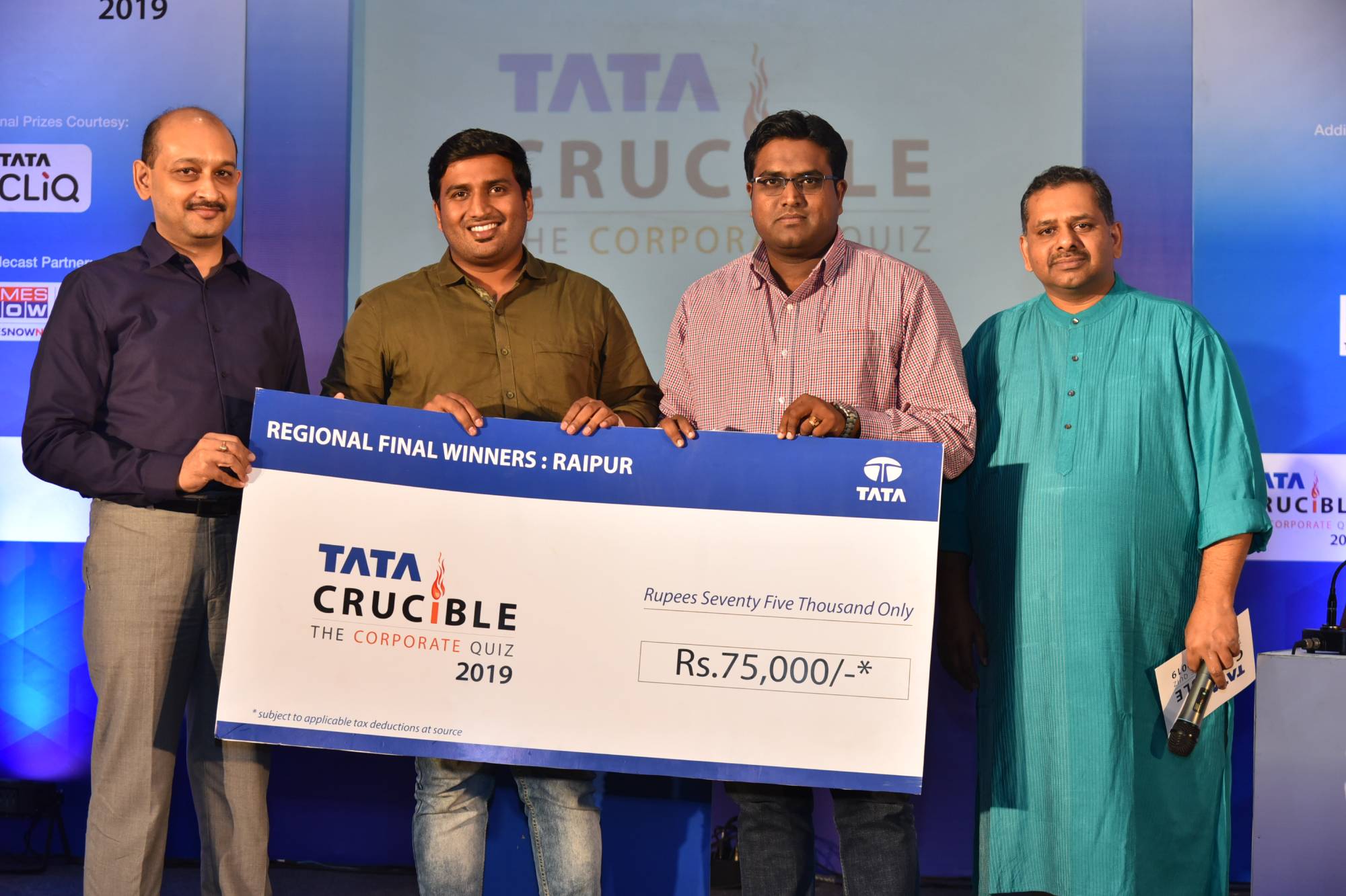 Tata Crucible Campus Quiz 2019 raipurcor