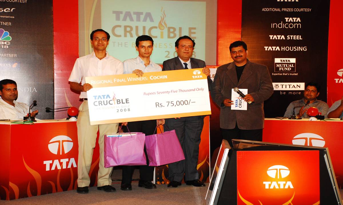 Tata Crucible Campus Quiz 2008 kochi