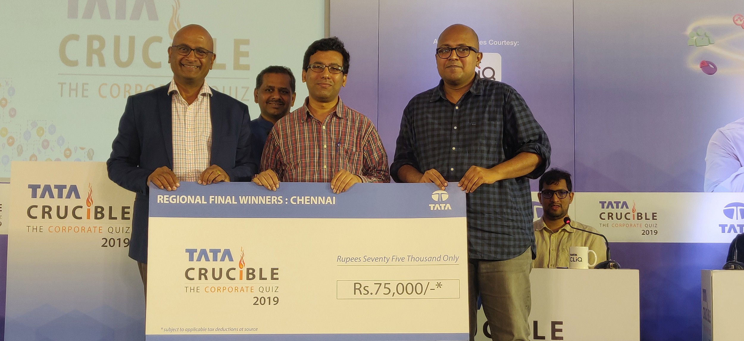 Tata Crucible Campus Quiz 2019 chennaicor