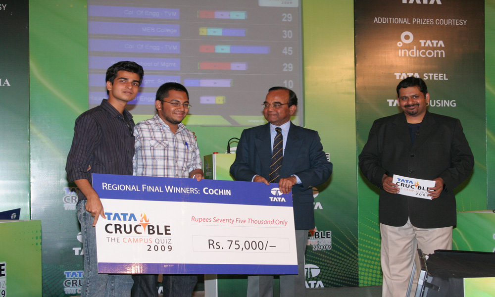 Tata Crucible Campus Quiz 2009 kochi