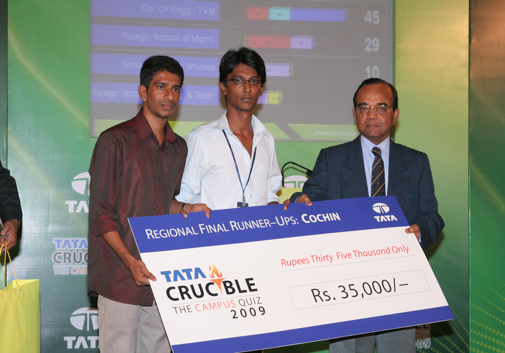 Tata Crucible Campus Quiz 2009 kochi