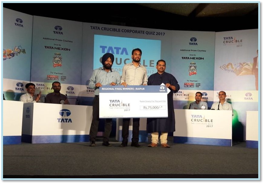 Tata Crucible Campus Quiz 2017 raipurcor
