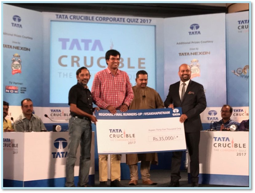 Tata Crucible Campus Quiz 2017 visakhapatnamcor