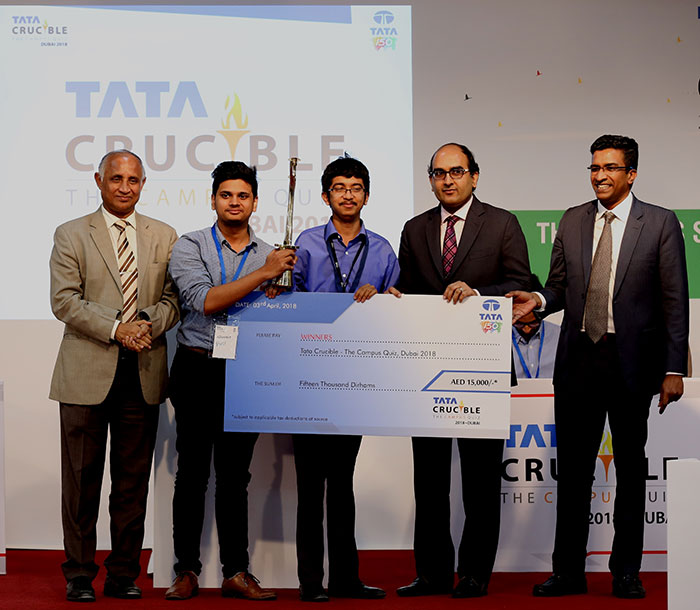 Tata Crucible Campus Quiz 2018 UAE - Winners