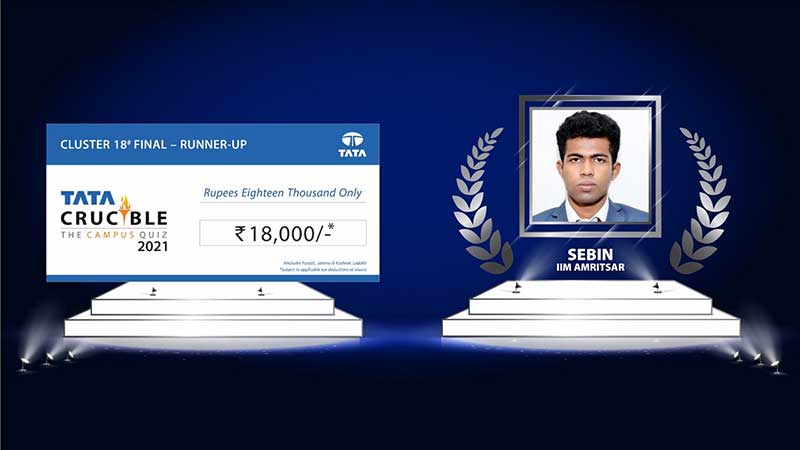 Tata Crucible Campus Quiz final iiser